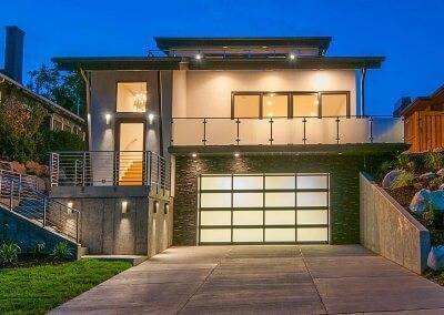 residential glass garage door